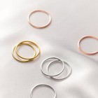 925 Sterling Silver Plain Knuckle Thin Ring Midi Above Pinkie Finger A3692