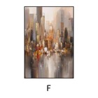 Abstract Cityscape Hand-painted Oil Painting On Canvas City Landscape Wall Art