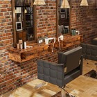 Locking Wall Mount Styling Station W  Drawers Barber Beauty Spa Salon Equipment