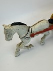 Antique Heavy Cast Iron Toy Horse   Ice Wagon Cart Stage Coach Hubley Vintage