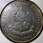 1967 Philippines 25th Anniversary Of Bataan Day 1 Peso Silver Coin