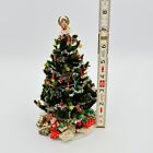 Artisan Miniature Dollhouse Christmas Tree 1950s Fully Decorated Vintage