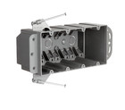 30pcs - 4-gang Electrical Box  Nail-on W  Bracket  87 Cu In  Etl Certified  Gray