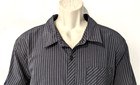 O   neill Men s Striped Short Sleeve Collared Shirt Sz Xl Cotton poly Blend Euc