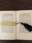 Metal Bookmark With Handmade Tassel Book Mark Books Brass Embossed Bookmark Read