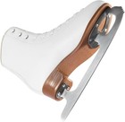 Ahmylion Figure Ice Skates For Beginners - White Comfortable Leather - Size 8