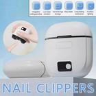 Automatic Electric Toe Nail Clippers W  Led Light Usb Rechargeable Nail Trimmer