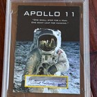 Michael Collins Signed Custom Card Unused Ngc Label Autograph Apollo 11   Psa
