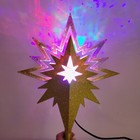 Kringle Express Christmas Lightshow Projector Tree Topper