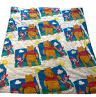Vtg Disney Winnie The Pooh   Piglet Twin-full Comforter Quilt Reversible Clouds