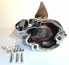 Hood Ornament Pull Flying Pig Chrome Metal For Flat Hood 7-5 8     3 Hole Gg 48200
