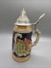 German Beer Steins Lidded From Munich  6 75    Tall