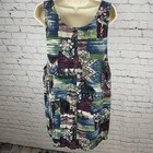 Vtg Stampede Multicolor Cotton Floral Animal Print Dress Usa Made Size Medium M