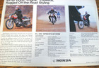 1970 1971 Honda Scrambler Cl-450 Cl450 K3 Original Motorcycle Brochure