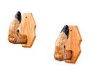 Whitetail Taxidermy Deer Hoof Gun Rack On Oak Plaques Gunrack