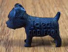 Vintage Ideal Dog Food Good Luck Advertising Metal Scottie Dog Figurine 1  Lot 2