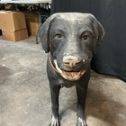 Black Labrador Retriever Statue  Life Like