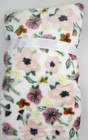 Baby Starters Blanket   Pink Bunny Security Blanket Accent In Floral