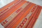 Antique Turkish Handmade Over Sized Rug Flat Weave Kilim Area Rug 11 X 12 Rug