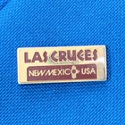 Las Cruces Pin New Mexico Gold Tone Brown Burgundy Souvenir Hat Pin
