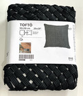 Ikea Tofto Cushion Cover Black Net Pillow Case 20x20  Indoor  Outdoor New
