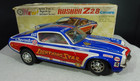 Vintage Taiyo Tin Battery Operated Bump N Go Rusher Z 28 Camaro