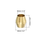 24 X 1 8  Id   Brass Compression Sleeve Ferrules Brass Compression Fittings