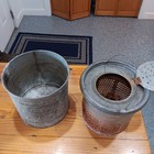 Vintage Galvanized Minnow Bucket  cracker Barrel- Bass Pro  Decor 