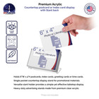 Slant Back Post Card Holder Stand Display For 6  X 4  Literature