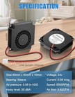 2 Packs 40mm 24v Blower Replacement Fan 9500 Rpm High Speed 4010blower 9500rpm