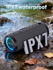 Portable Bluetooth Speaker 30w 30-hour Playtime Ipx7 Waterproof Deep Bass Black