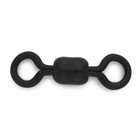 100 Pcs  Rosco 802 Black Barrel Fishing Swivels Size 1  150 Lb test  Made In Usa