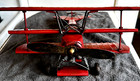 Vintage Metal 1917 Wwi Red Baron Fokker Triplane 15 X 14   