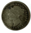 1898 Canada 10c Ten Cents Silver Coin Dime