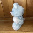 Vintage 1994 Fisher Price Puffalump Pastel Blue Teddy Bear Rattle Plush Toy