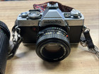 Vintage Minolta Xg7 Camera Lot With 3 Lenses Read