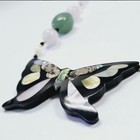 Lee Sands Butterfly Necklace Mother Of Pearl Inlay 18 