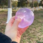 Transparent Mochi Squishy Decor Slow Rising Tpr Fidget Squeeze Prop With Coconut