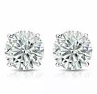 0 50 Ct Lab Grown Diamond Stud Earing For Women 925 Silver 14k White Gold Plated