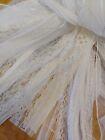 50 Yard Lot Asst Mix Lace Sheer Trimming Trim Nos Vtg Journel Sewing Scrapbook