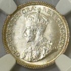 1913 Canada Five Cents 5c Ngc Ms64 - Silver Coin  George V