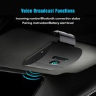 Bluetooth 5 0 Car Kit Handsfree Speaker Wireless Mp3 Player Sun Visor Clip