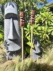 Set Of 2 Tiki Tiki Torches Classic Smokin  Tikis Hawaii Oceanic
