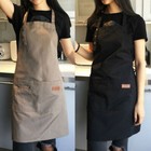 Men women Kitchen Cooking Aprons Restaurant Chef Bib Apron Dress W 2pockets Usa 