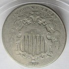1873    closed 3 Variety    F  Shield Nickel
