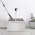 Stainless Steel Sink Commercial Mop Sink Wall-mounted Rectangular Sink W  Drain