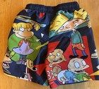 Nickelodeon Lined Swim Trunks Boys 10 12 Rugrats Hey Arnold Wild Thornberrys