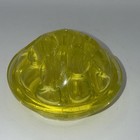 Antique Vintage Mint Green Vaseline Glass For Flower Floral 9 Hole  Sold As Is