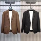 Men s Autumnwinter Suit Jacquard Sweater Outerwear