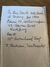 1914 Boy Scouts Notebook   Diary Charles Letts Birkenhead Named Antique Scouting